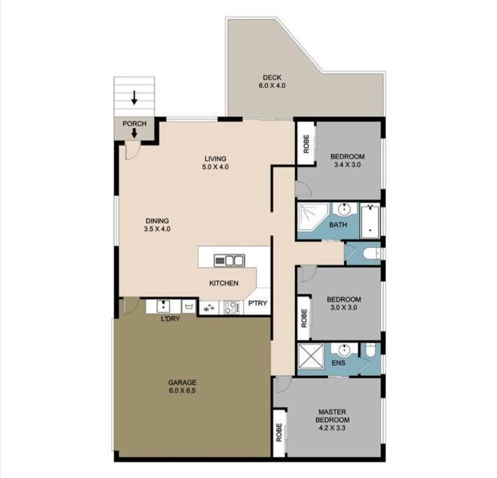 Holiday home Chic 3-bedroom Duplex, Air-con, Pet Friendly